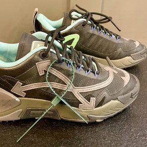 Men's Off White Odsy-1000 Lace-Up Sneakers Size EU42/US9 Black- Brand New